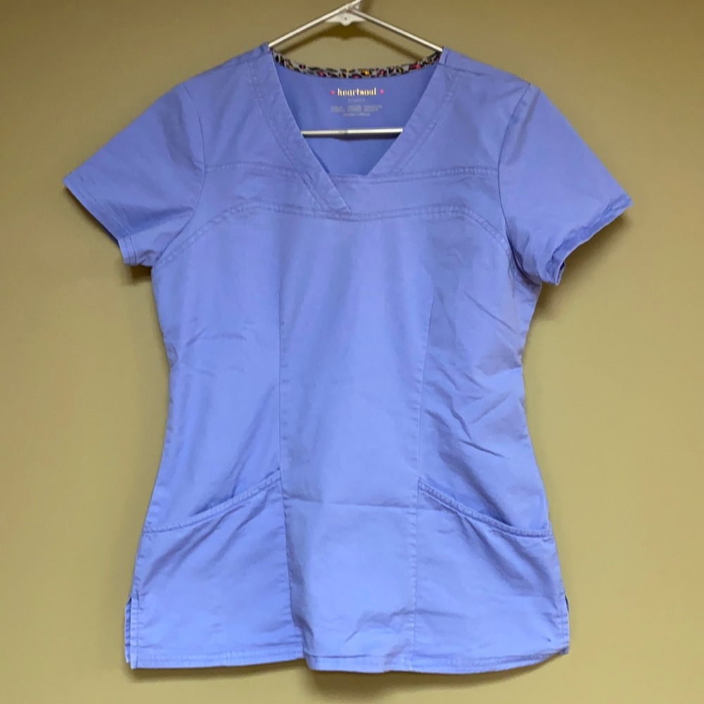 ❤️Heartsoul❤️  blue scrub top